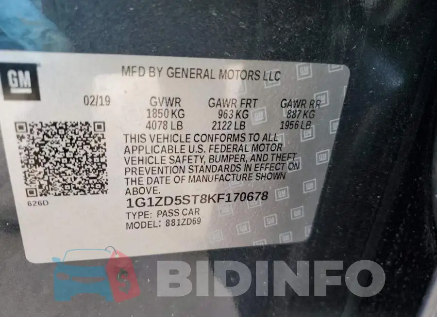 1G1ZD5ST8KF170678 Photo# 12