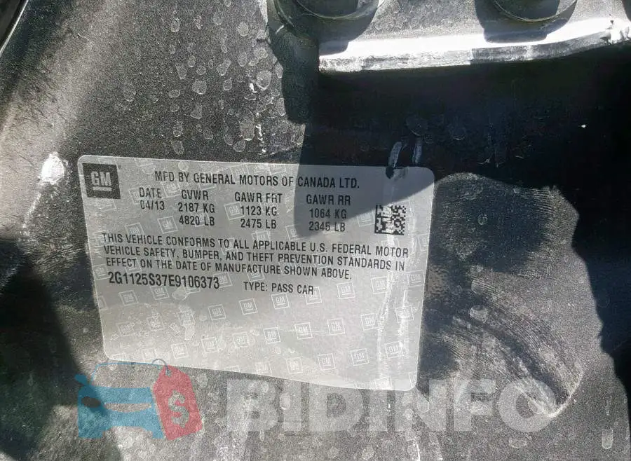 2G1125S37E9106373 Photo# 10