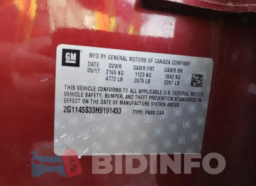 2G1145S33H9191453 Photo# 13