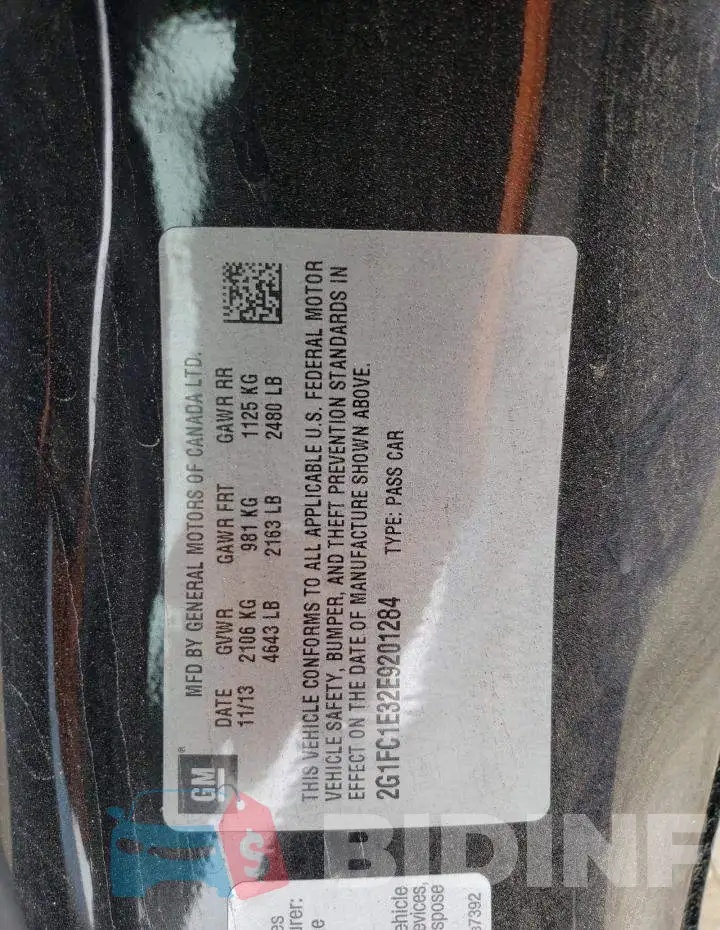 2G1FC1E32E9201284 Photo# 12