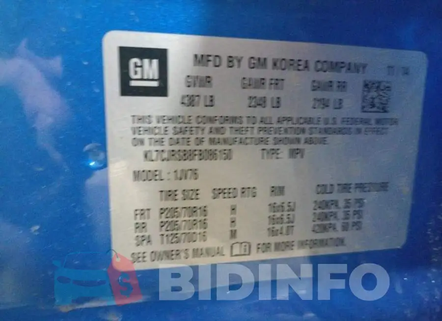 KL7CJRSB8FB086150 Photo# 13