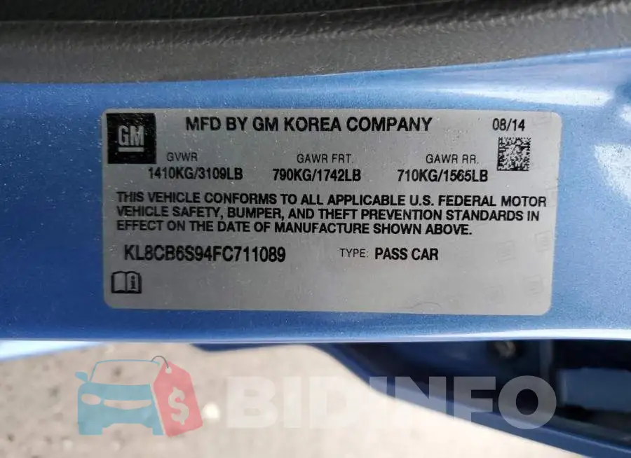 KL8CB6S94FC711089 Photo# 12