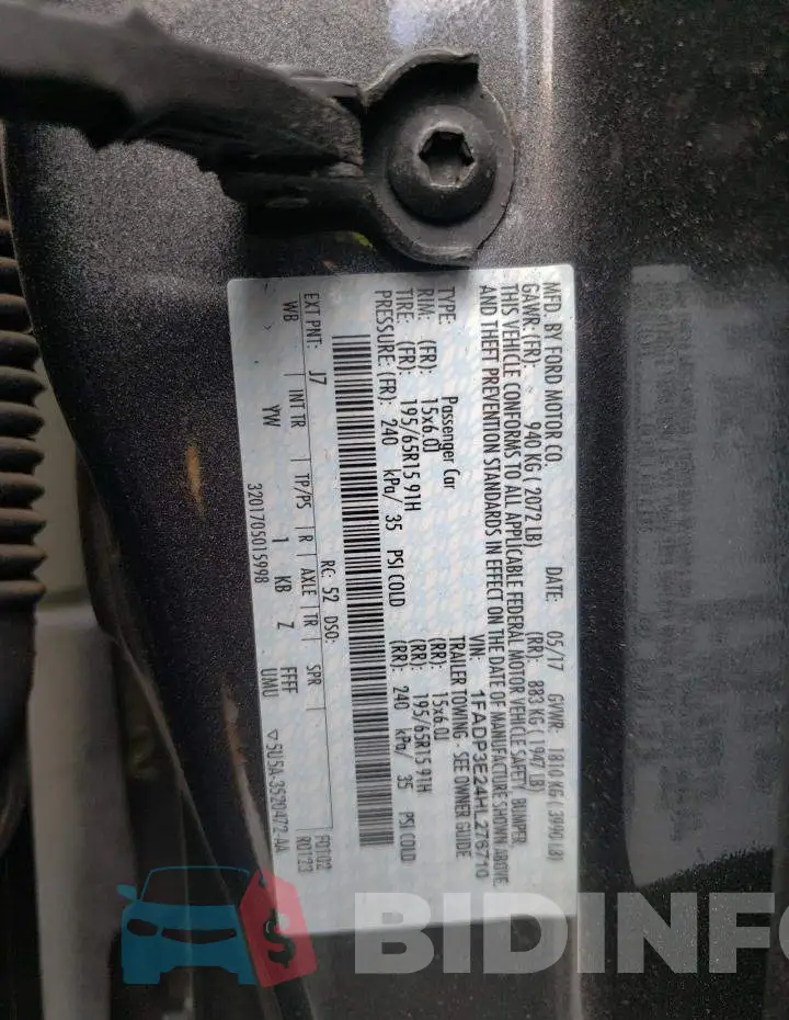 1FADP3E24HL276710 Photo# 12