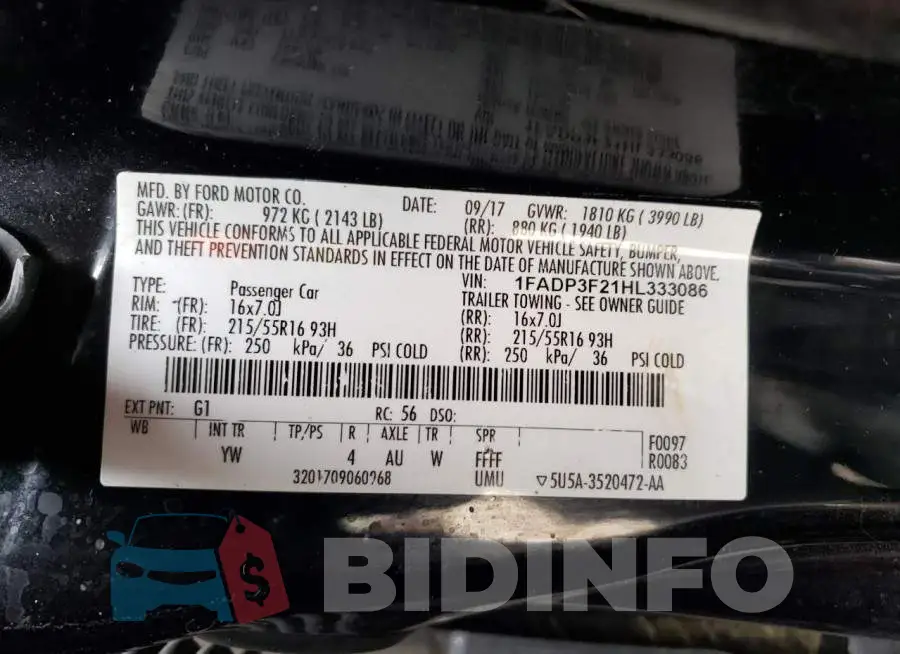 1FADP3F21HL333086 Photo# 13