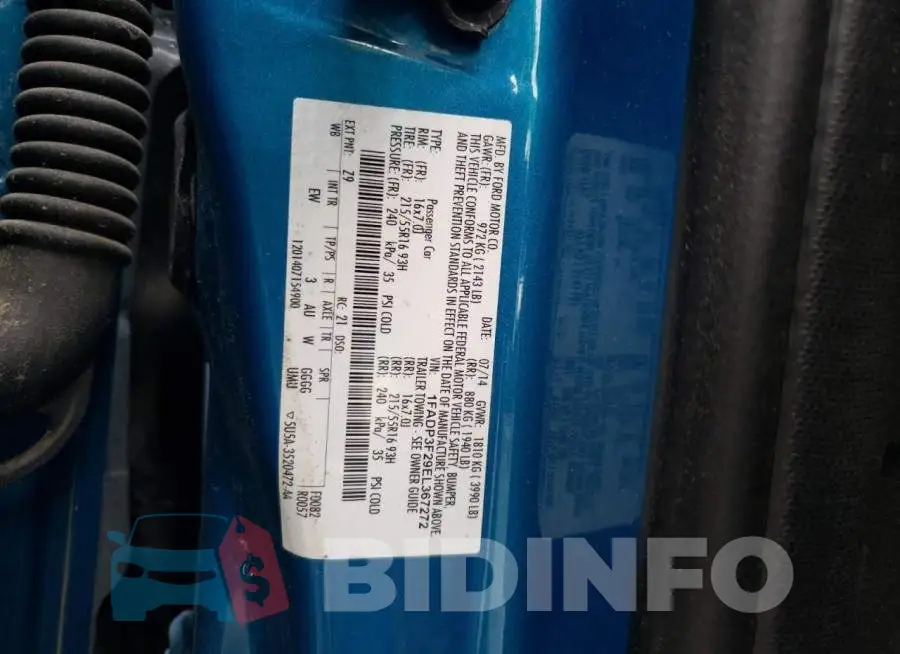 1FADP3F29EL367272 Photo# 12