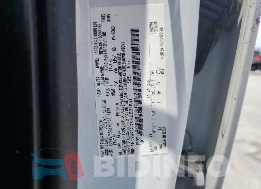 1FT7W2BT9HEE21651 Photo# 12
