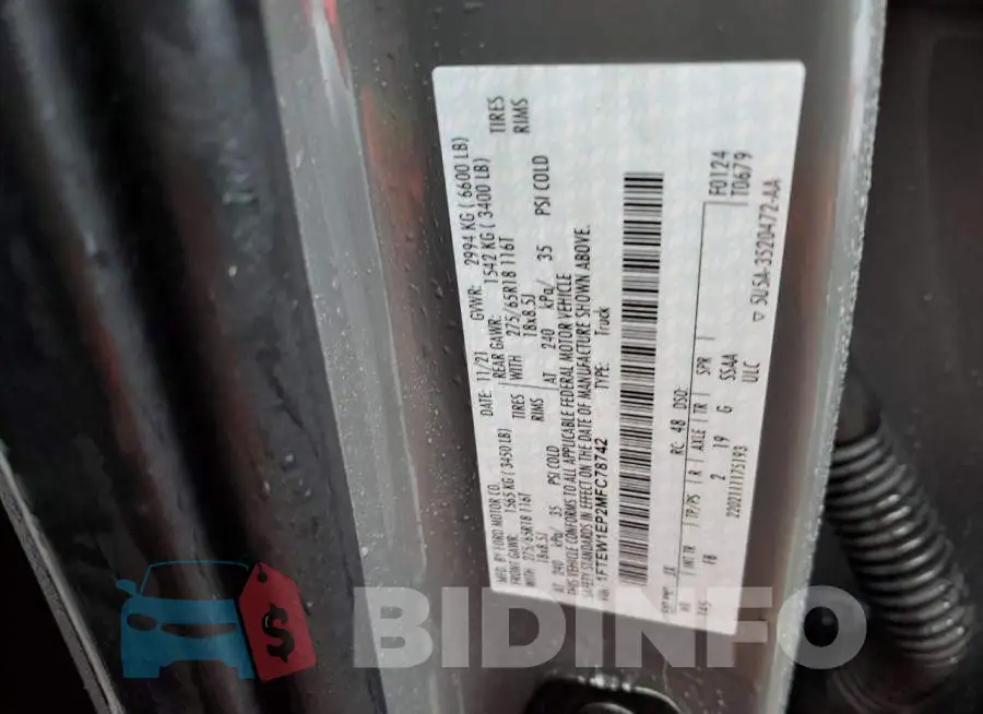 1FTEW1EP2MFC78742 Photo# 12