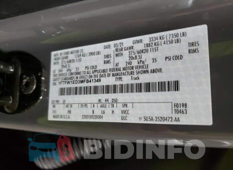 1FTFW1ED3MFB41349 Photo# 13