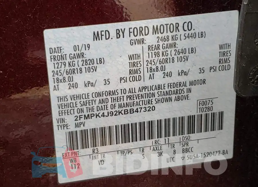 2FMPK4J92KBB47320 Photo# 13