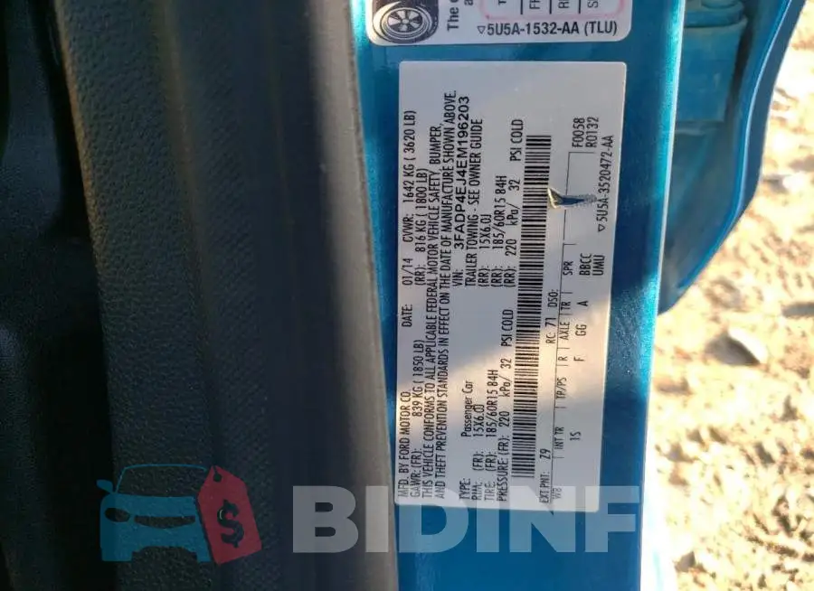 3FADP4EJ4EM196203 Photo# 12