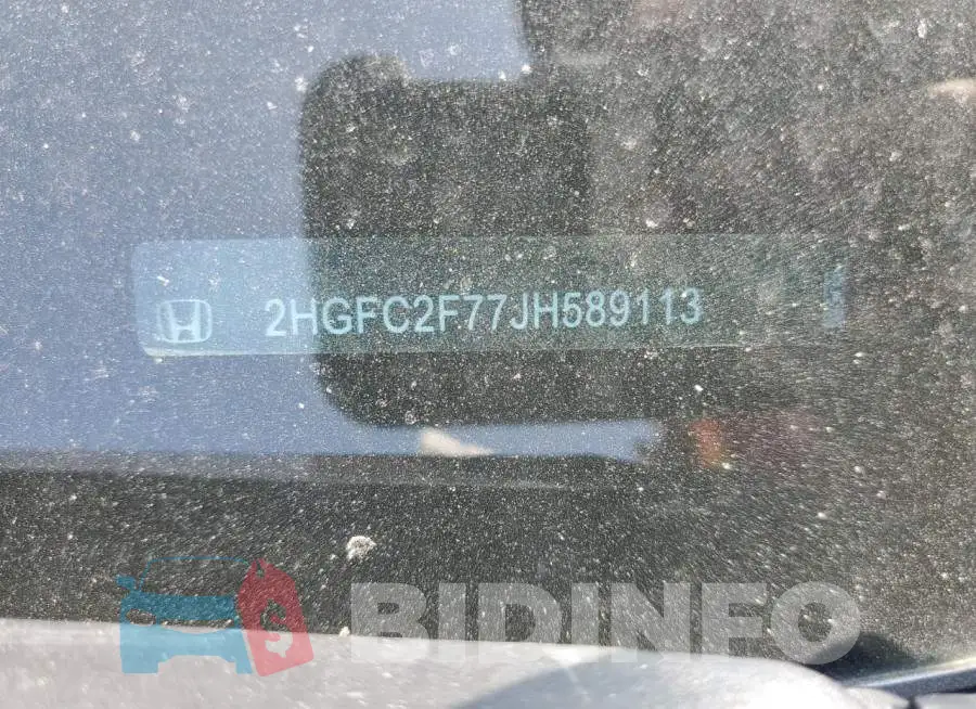 2HGFC2F77JH589113 Photo# 12