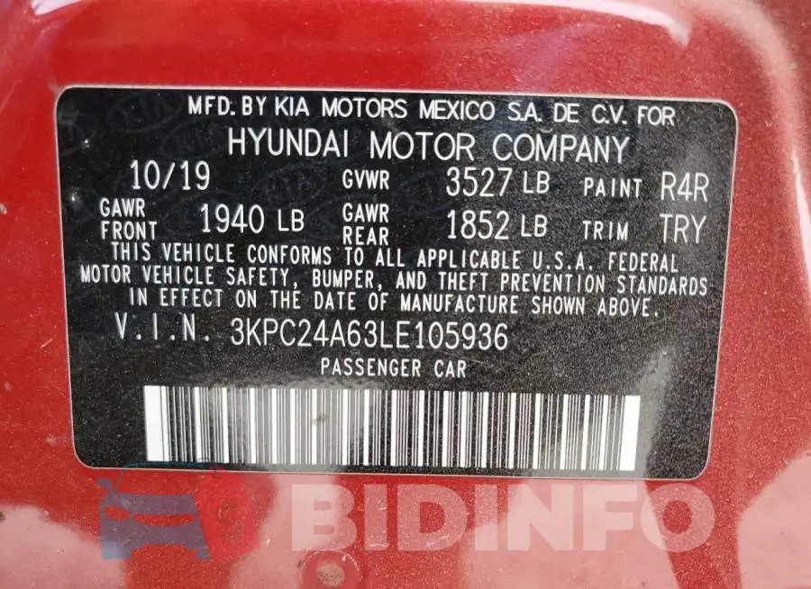 3KPC24A63LE105936 Photo# 12