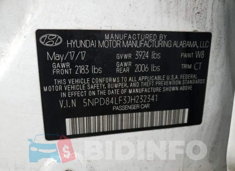 5NPD84LF3JH232341 Photo# 13