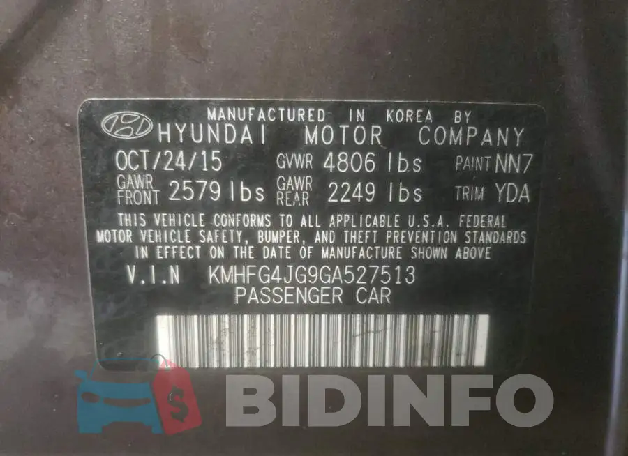 KMHFG4JG9GA527513 Photo# 12