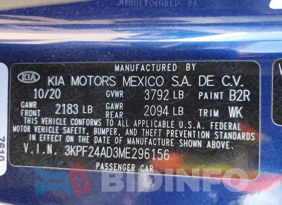 3KPF24AD3ME296156 Photo# 12