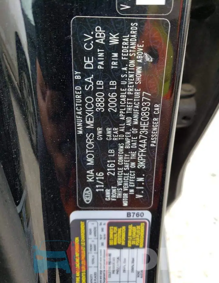 3KPFK4A73HE089377 Photo# 13