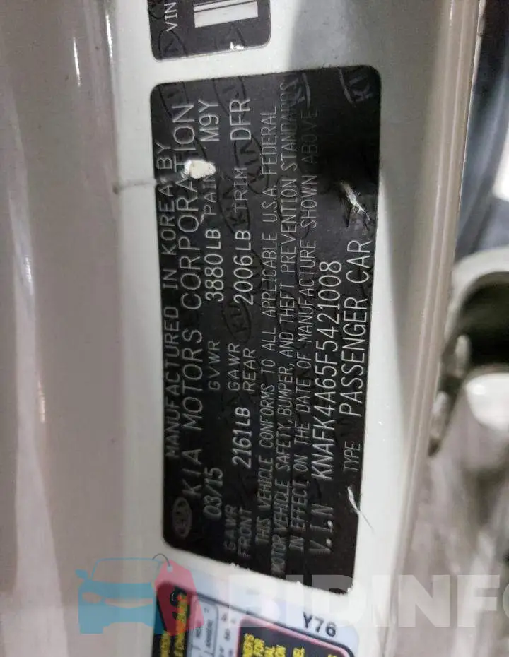 KNAFK4A65F5421008 Photo# 12