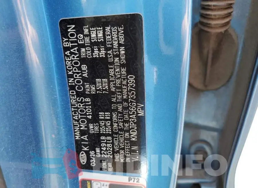 KNDJP3A56G7357390 Photo# 12