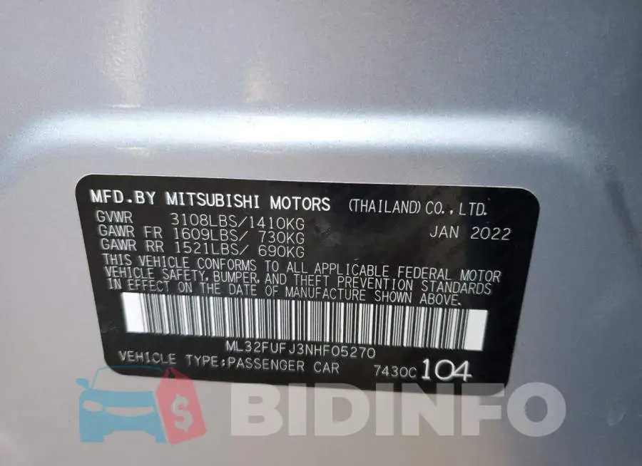 ML32FUFJ3NHF05270 Photo# 12