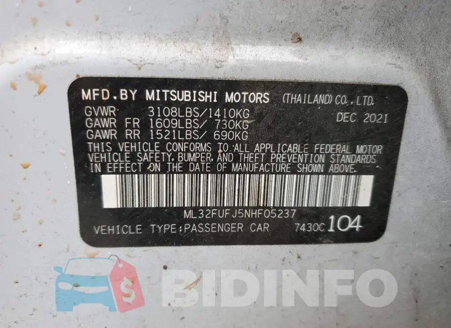 ML32FUFJ5NHF05237 Photo# 12