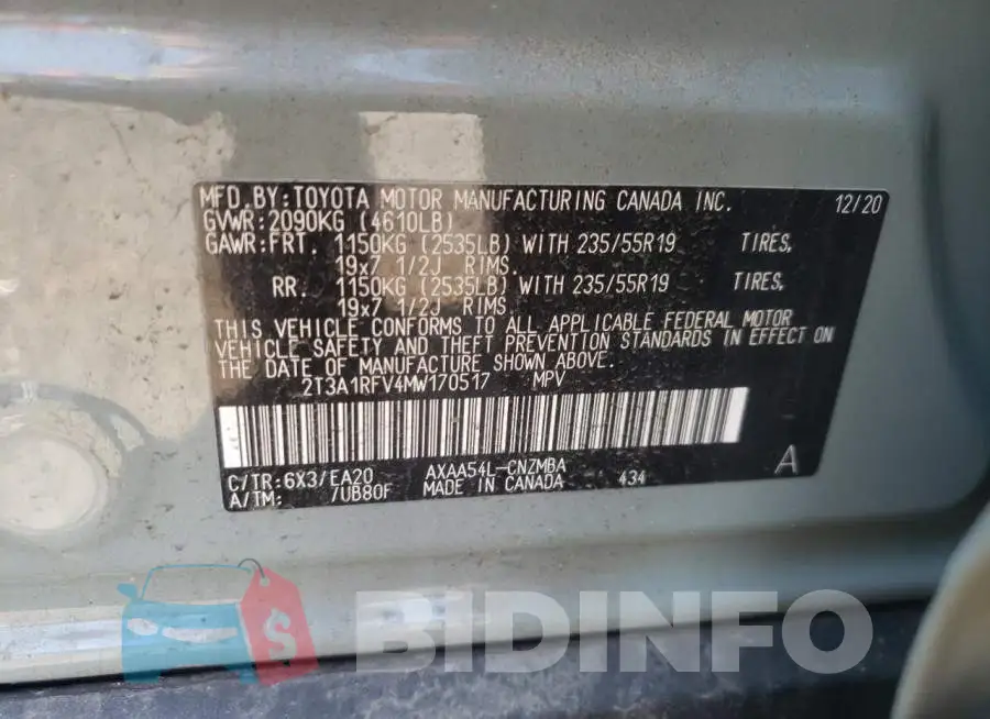 2T3A1RFV4MW170517 Photo# 12
