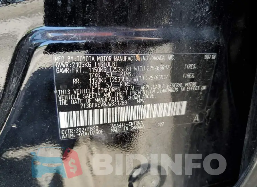 2T3BFREV9JW833289 Photo# 12