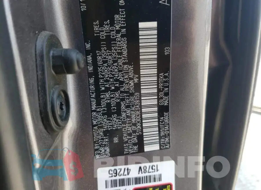 5TDKK3DC9ES428159 Photo# 13