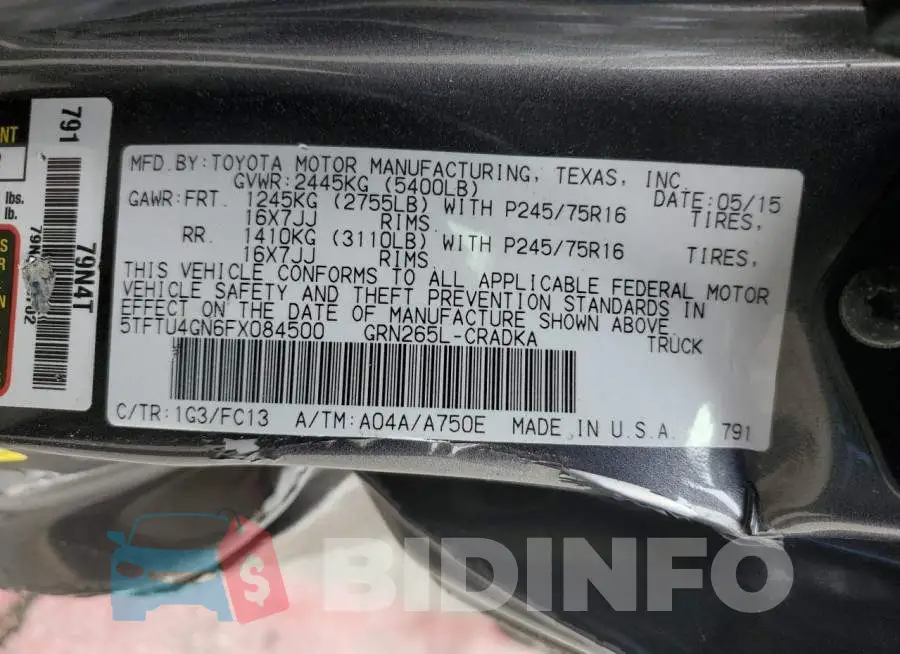 5TFTU4GN6FX084500 Photo# 12