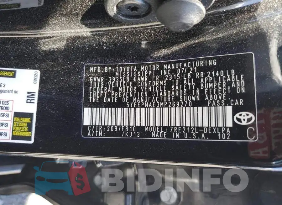5YFEPMAE3MP269270 Photo# 12