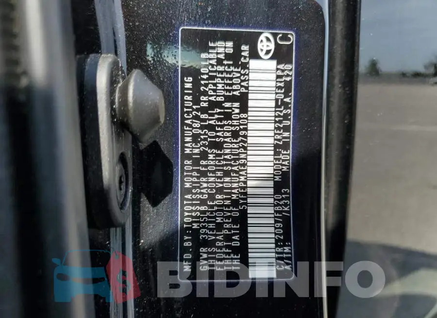 5YFEPMAE9NP279108 Photo# 12
