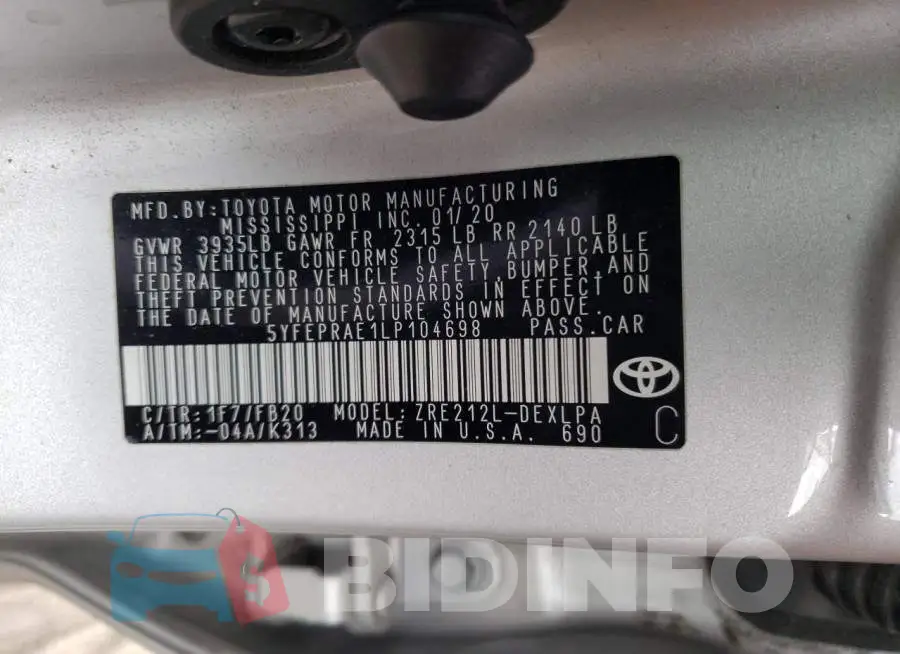 5YFEPRAE1LP104698 Photo# 12