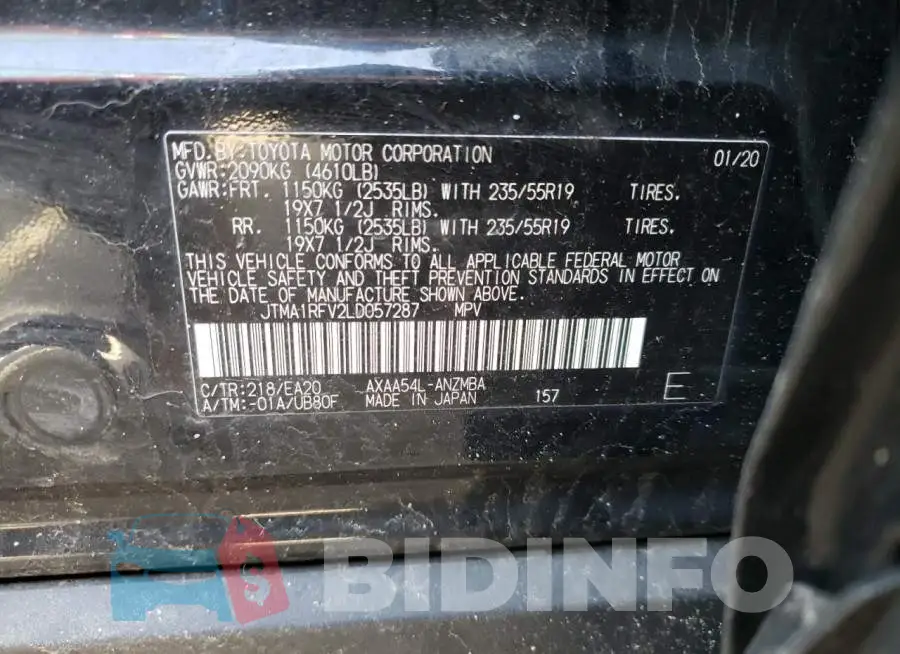 JTMA1RFV2LD057287 Photo# 13