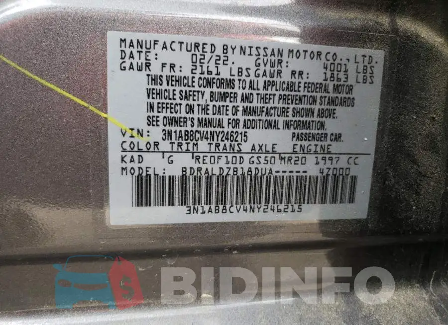 3N1AB8CV4NY246215 Photo# 12