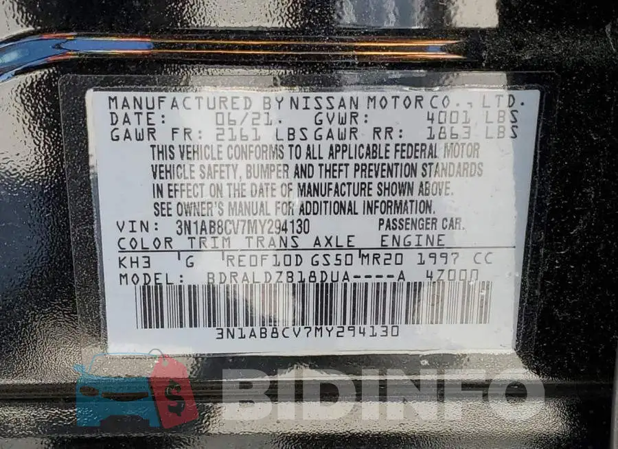 3N1AB8CV7MY294130 Photo# 12