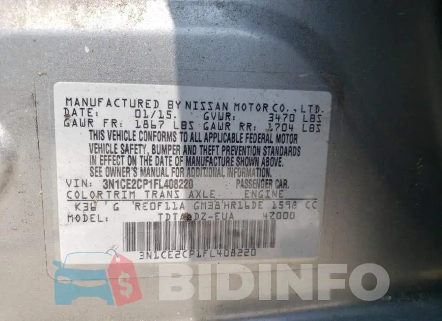3N1CE2CP1FL408220 Photo# 12