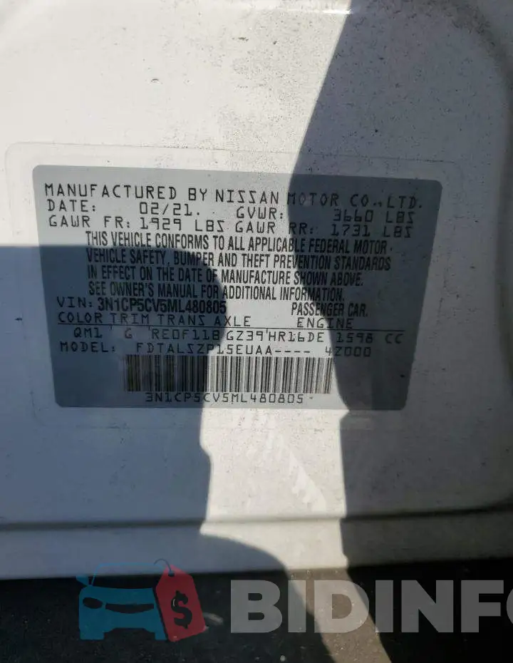3N1CP5CV5ML480805 Photo# 12