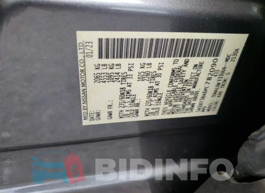 5N1BT3BA6PC782090 Photo# 14