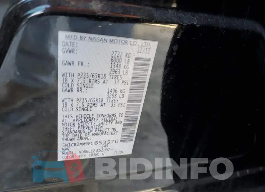 5N1CR2MM9EC653570 Photo# 13