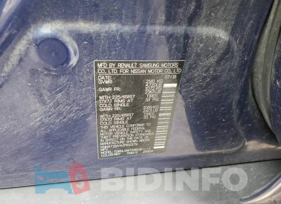 KNMAT2MV4JP610179 Photo# 14