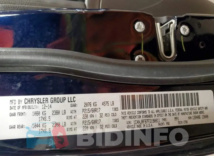 1C4NJRFB7FD190011 Photo# 13