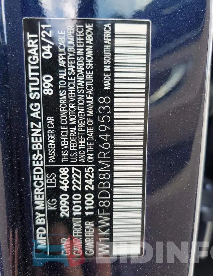 W1KWF8DB8MR649538 Photo# 12