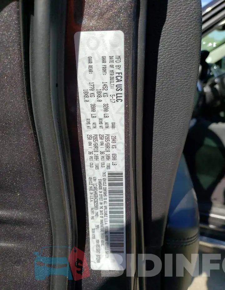 1C4RDHAG8HC925903 Photo# 12