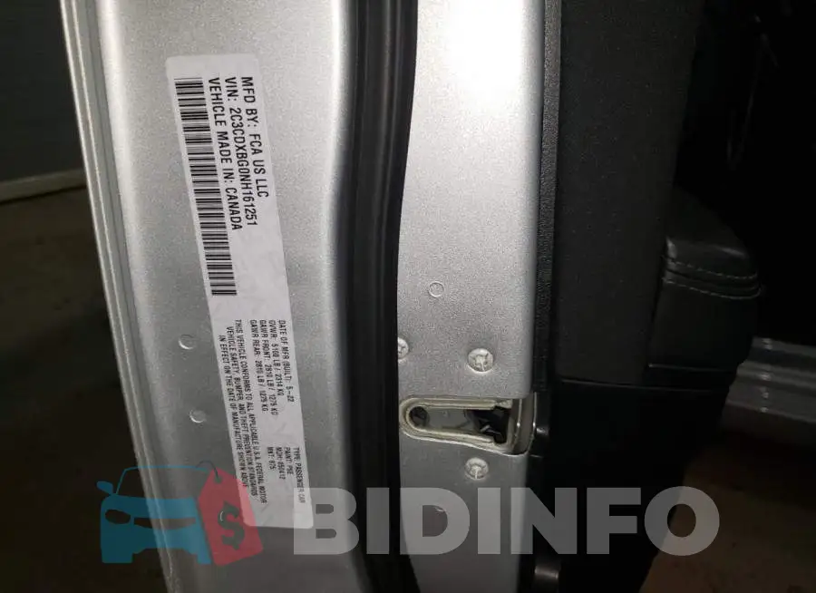 2C3CDXBG0NH161251 Photo# 13
