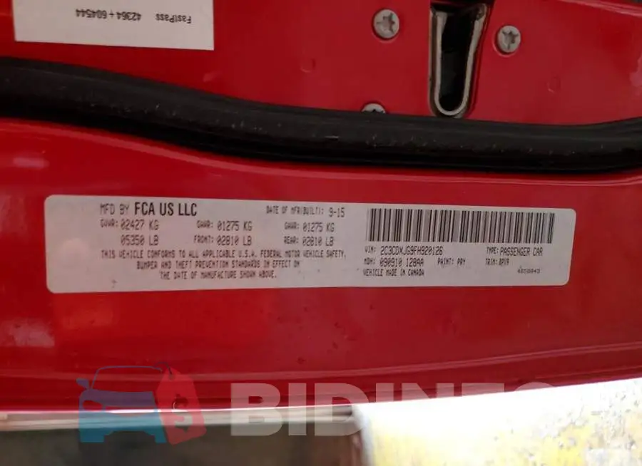 2C3CDXJG9FH920126 Photo# 12