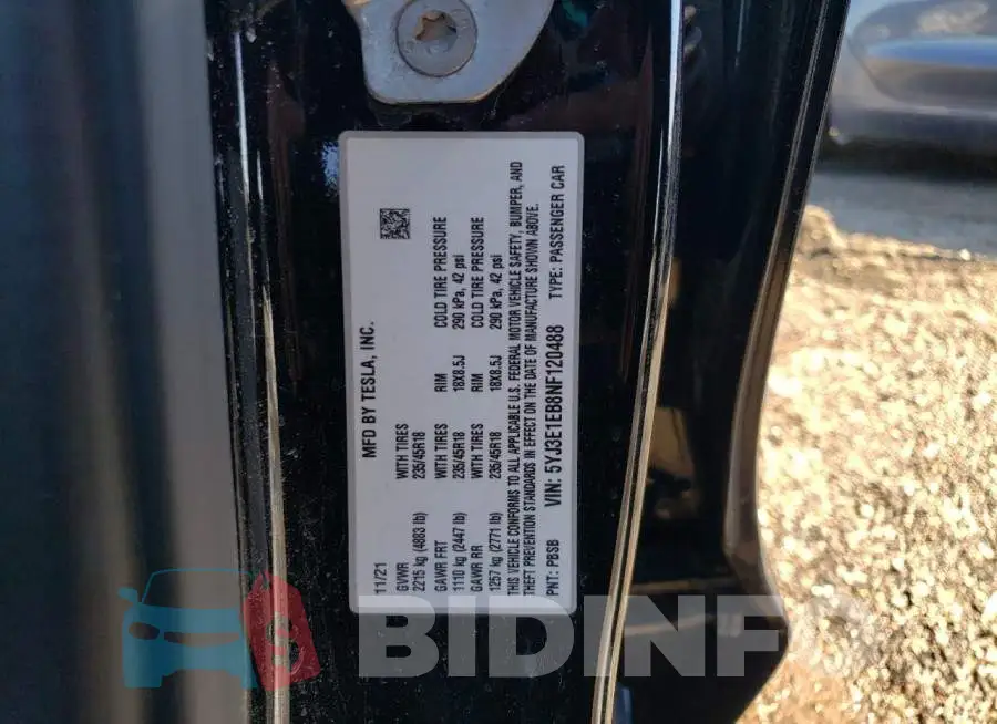 5YJ3E1EB8NF120488 Photo# 12