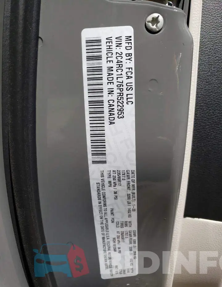 2C4RC1L76PR522953 Photo# 13