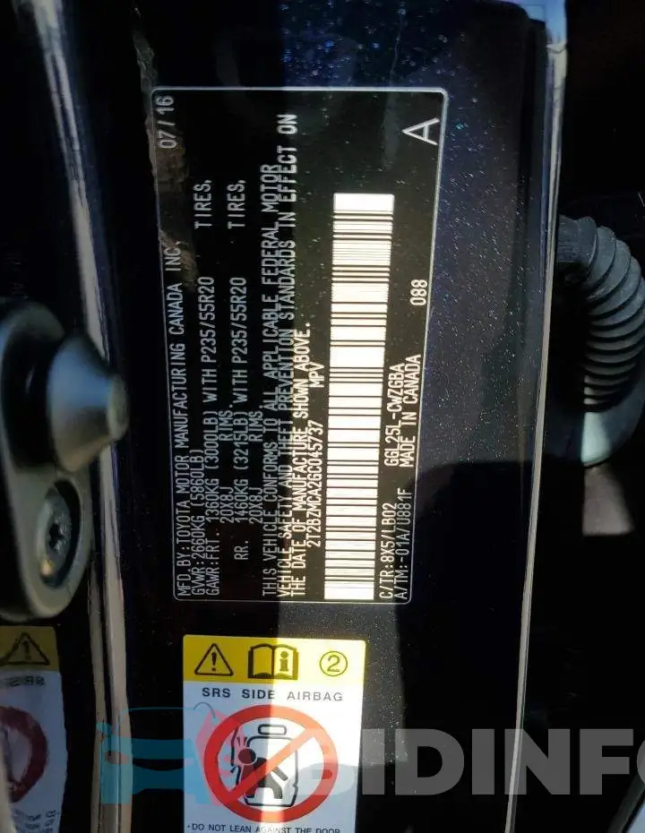 2T2BZMCA2GC045737 Photo# 12