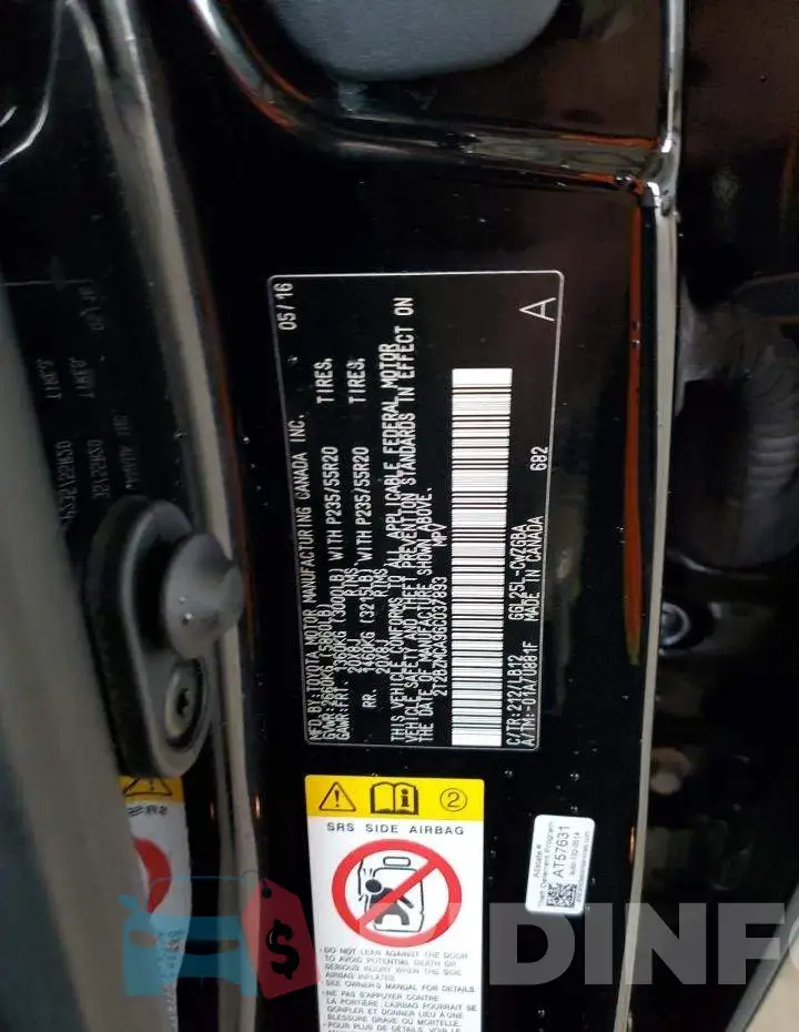 2T2BZMCA9GC037893 Photo# 13