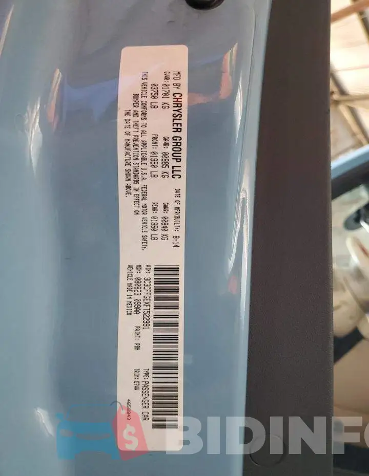 3C3CFFGEXFT522991 Photo# 12