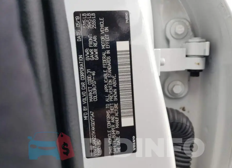 7JRA22TK4KG017547 Photo# 12